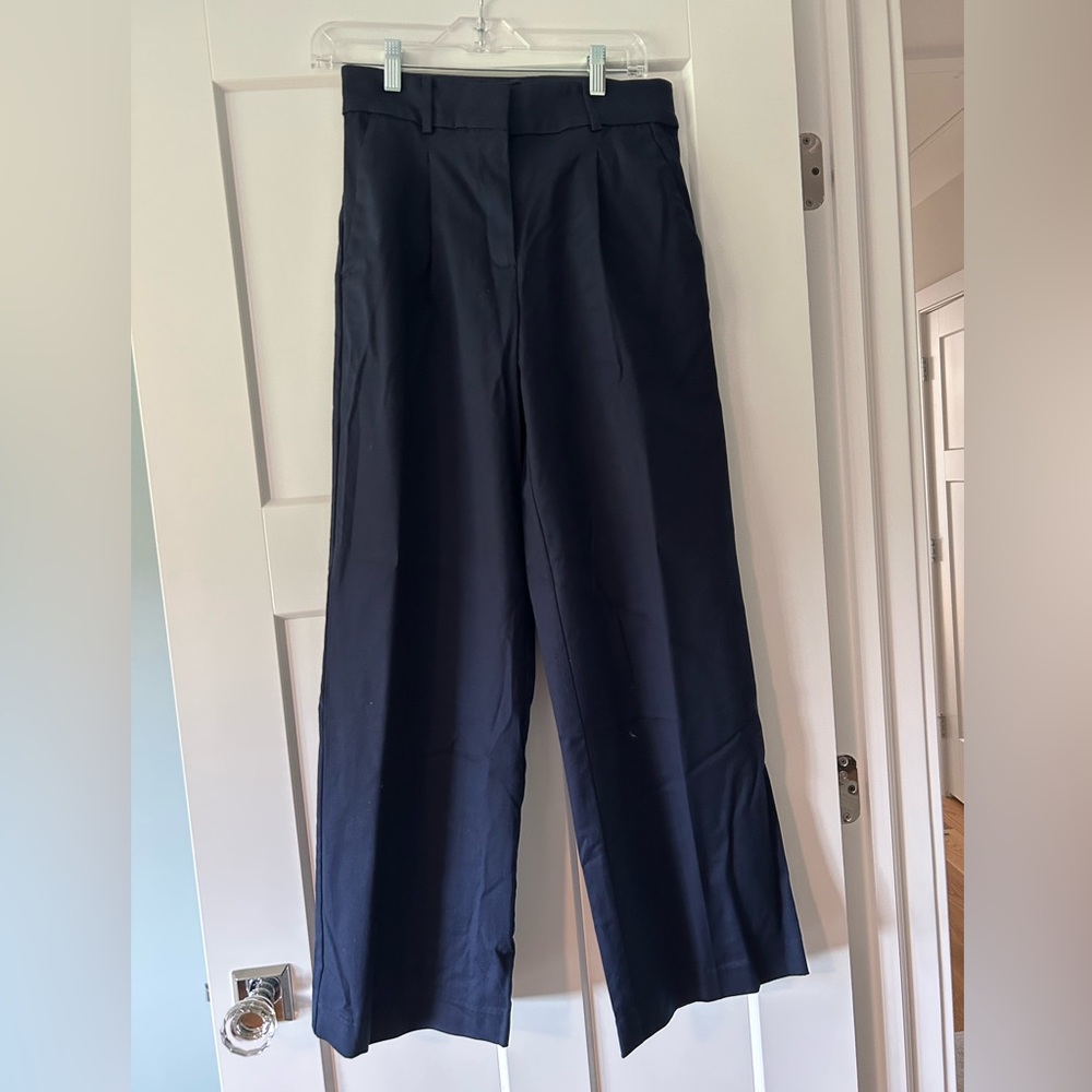 LOFT Navy Wide-Leg Pants